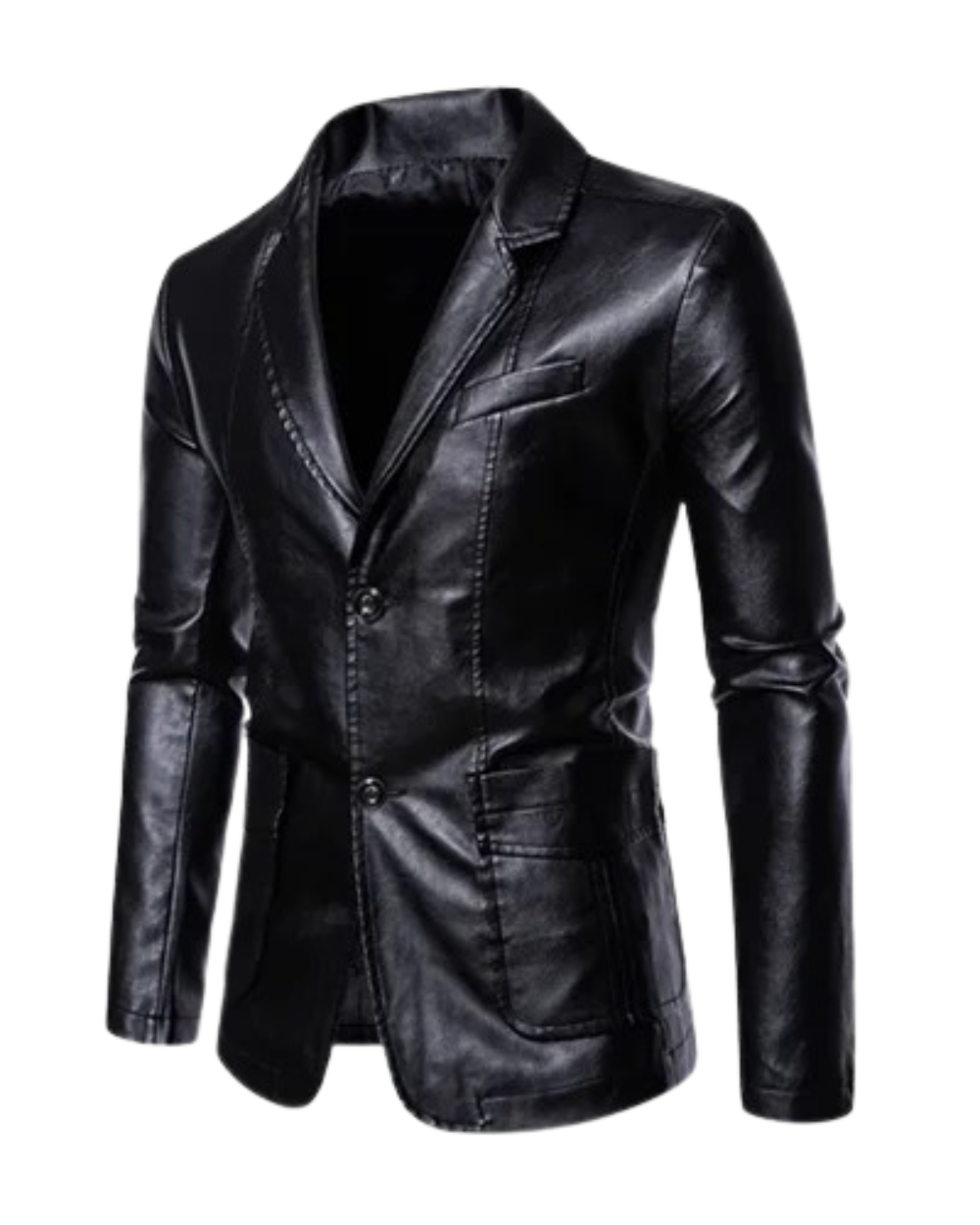 Business-casual leren jas