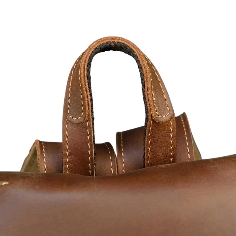 Unisex Crazy Horse leren rugzak