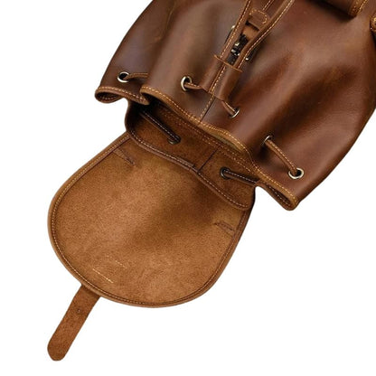 Unisex Crazy Horse leren rugzak