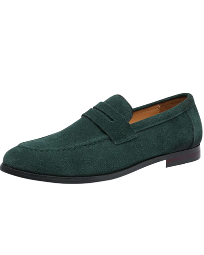 Suède zomerloafers