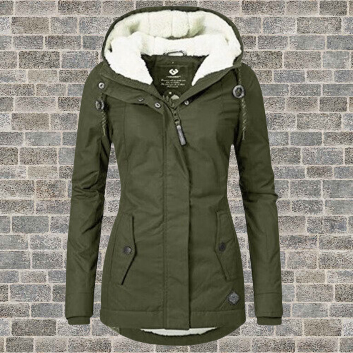 Jenna - Behaaglijke Sherpa Hoodie Jas