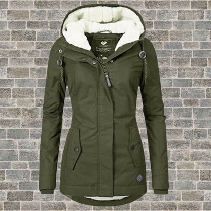 Jenna - Behaaglijke Sherpa Hoodie Jas