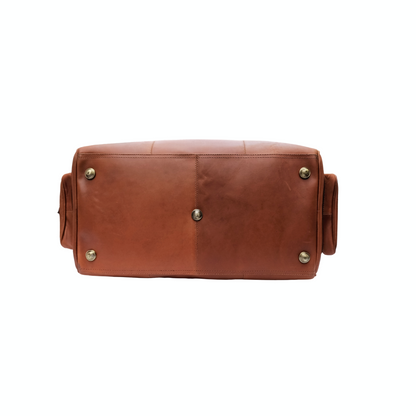Braune Leder-Wochenendtasche
