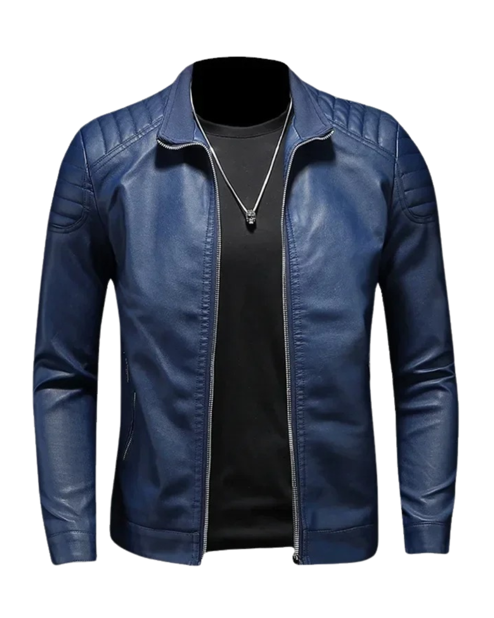 Lederjacke mit Kragen