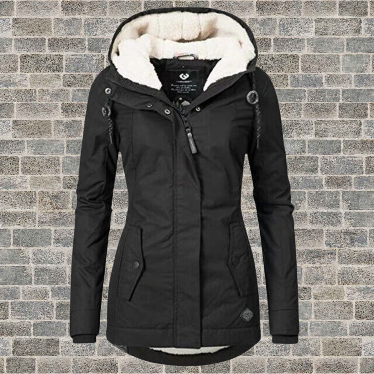 Jenna - Behaaglijke Sherpa Hoodie Jas