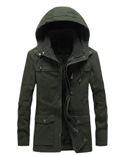 Casual katoenen winterjack