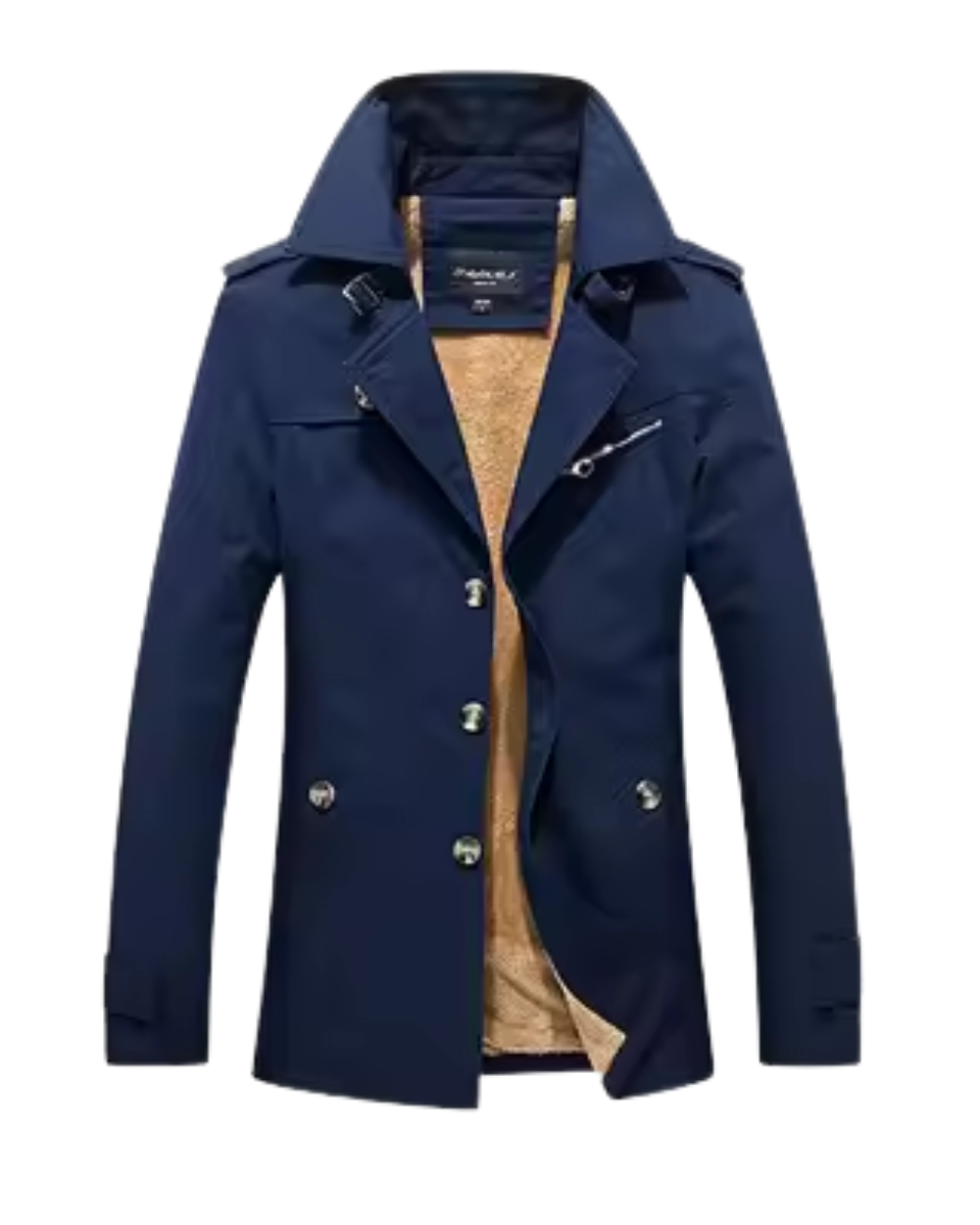 Elegante gewatteerde trenchcoat