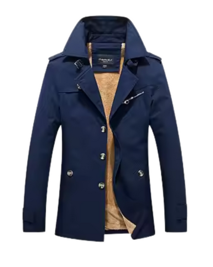 Elegante gewatteerde trenchcoat
