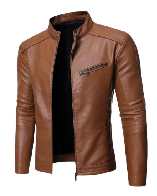 Elegante lederen jas
