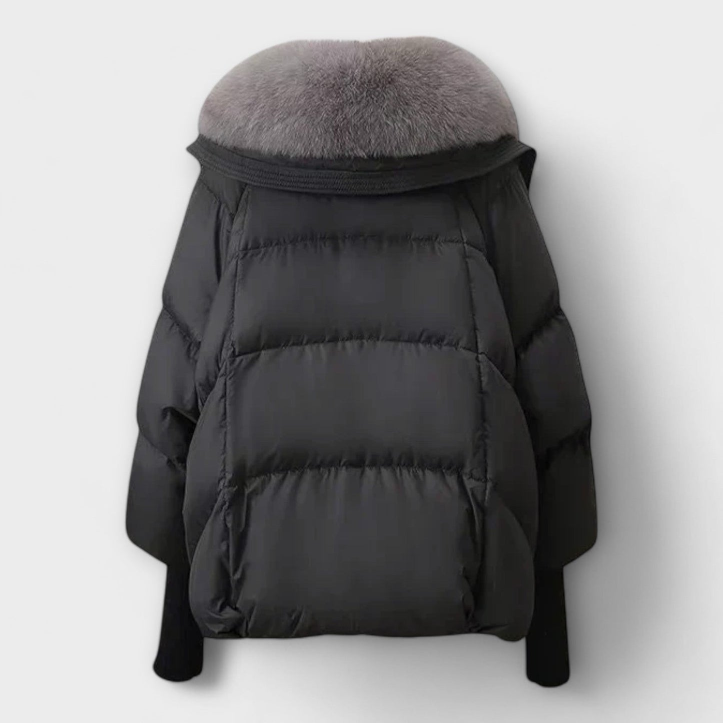 Lucyna - Elegante Jacke mit Pelzbesatz