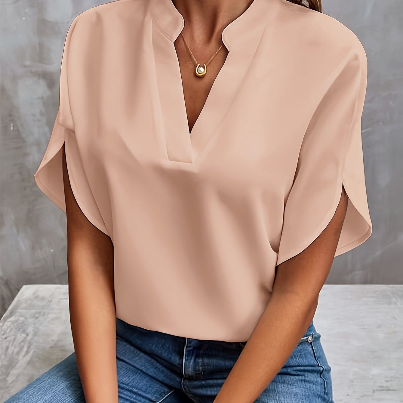 Eliana Drapierte Bluse