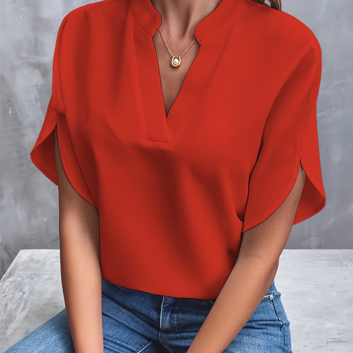 Eliana Drapierte Bluse