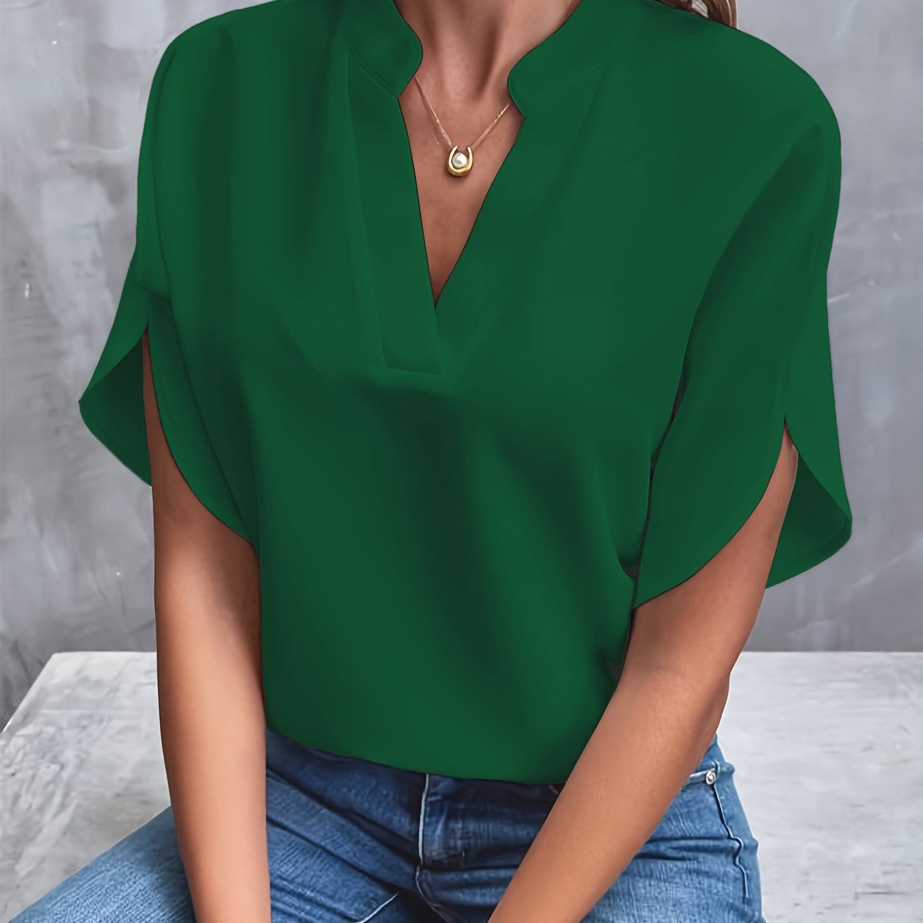Eliana Drapierte Bluse