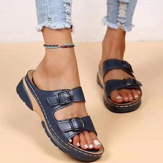 Viola™ Orthopädische Sandalen für Frauen - Fußgewölbeunterstützung & Komfort Keil