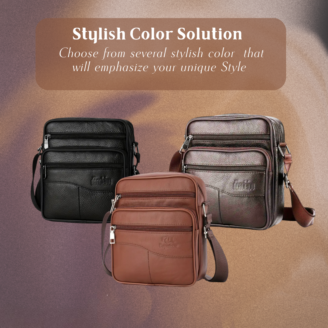 Carter – Leder-Schultertasche für Herren mit Multifunktionalem Design