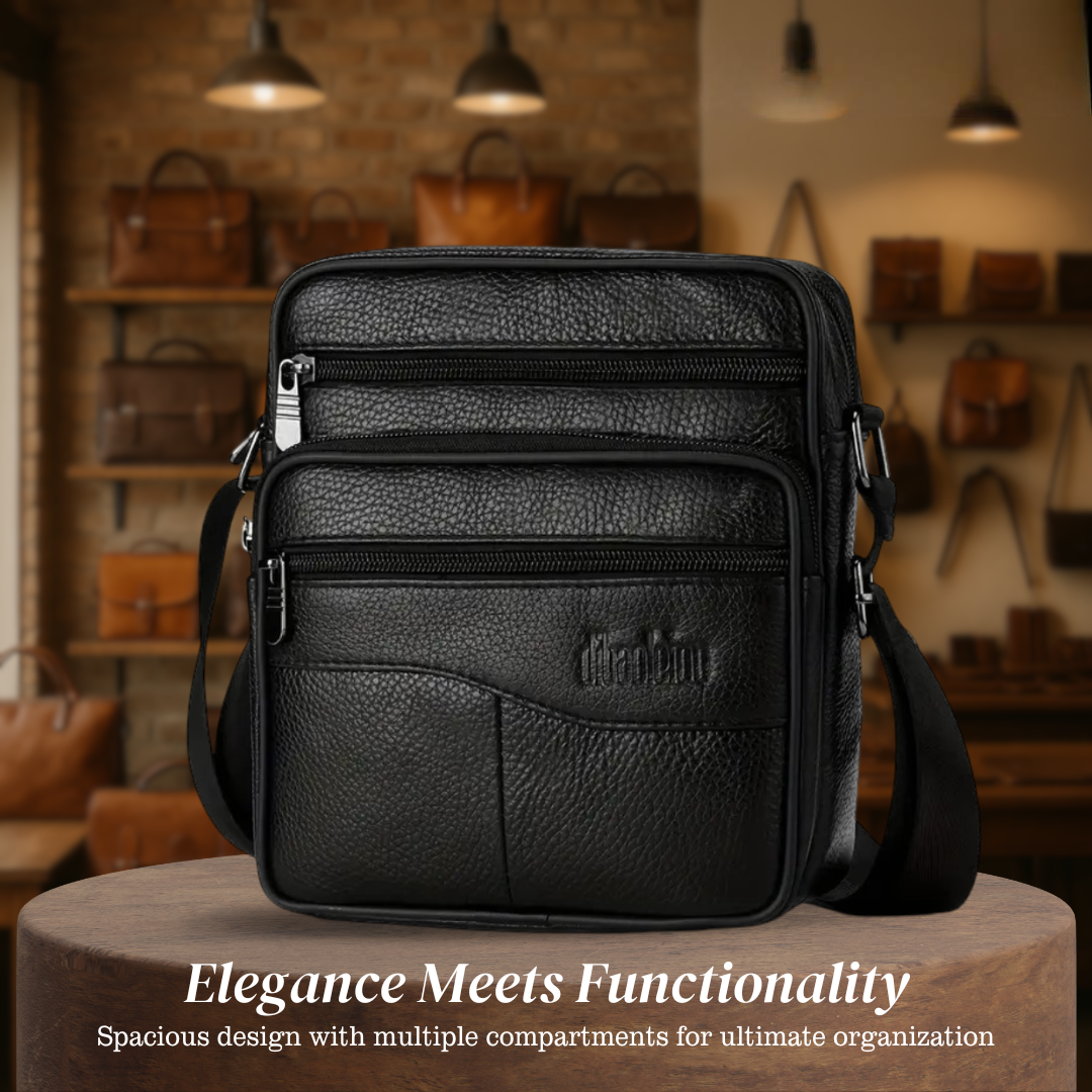 Carter – Leder-Schultertasche für Herren mit Multifunktionalem Design