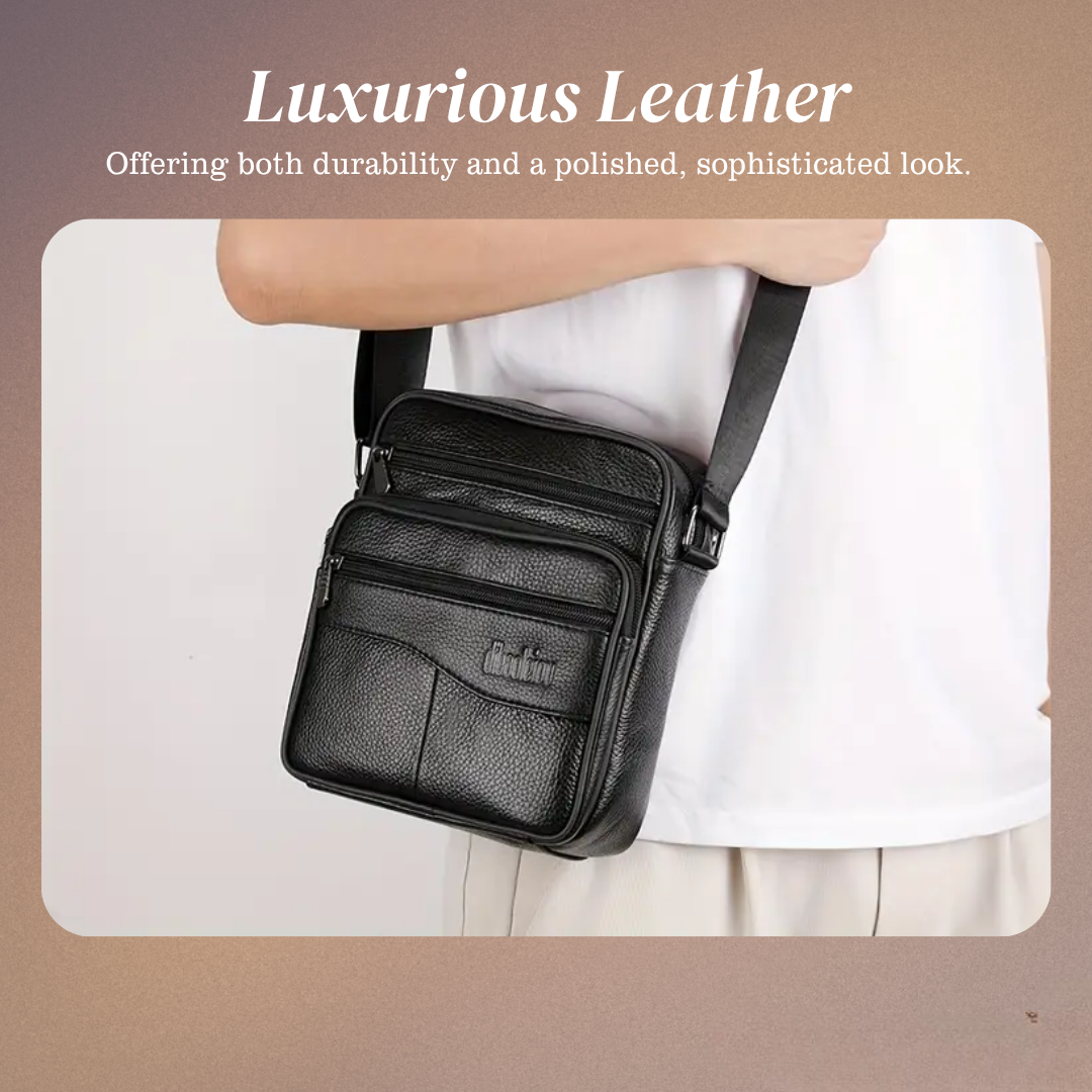 Carter – Leder-Schultertasche für Herren mit Multifunktionalem Design
