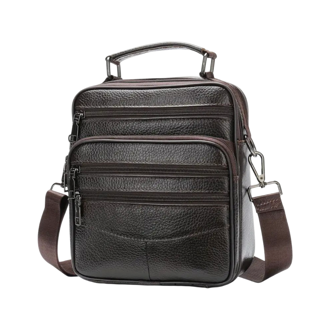 Jacob – Leder Retro-Umhängetasche für Herren
