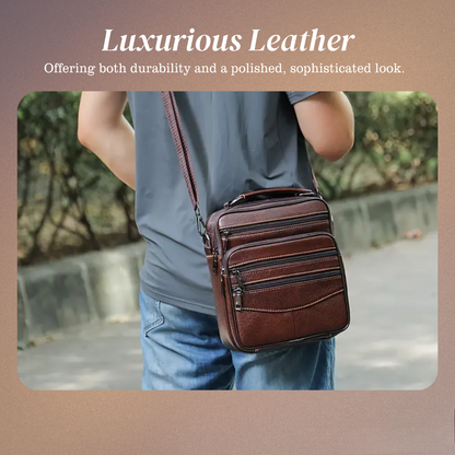 Jacob – Leder Retro-Umhängetasche für Herren