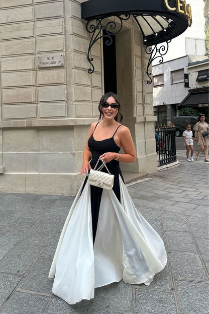 Eliana | Maxi-jurk met panelen