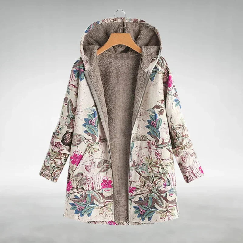 Panida Stijlvol Fleecejack Met Bloemenpatroon