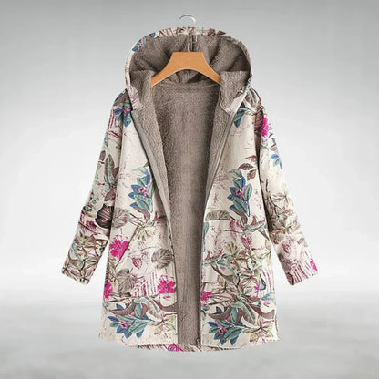 Panida Stijlvol Fleecejack Met Bloemenpatroon