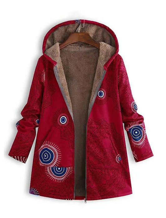 ZAHARA™ | Künstlerisch gefütterte Fleecejacke