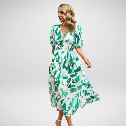 Johanna - V-Ausschnitt Freizeitkleid
