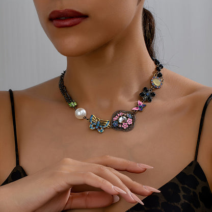 Vintage Etnische Vlinderketting