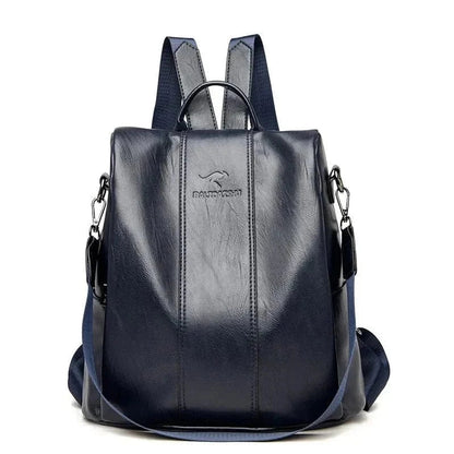 Langlebiger und sicherer PU-Leder-Rucksack