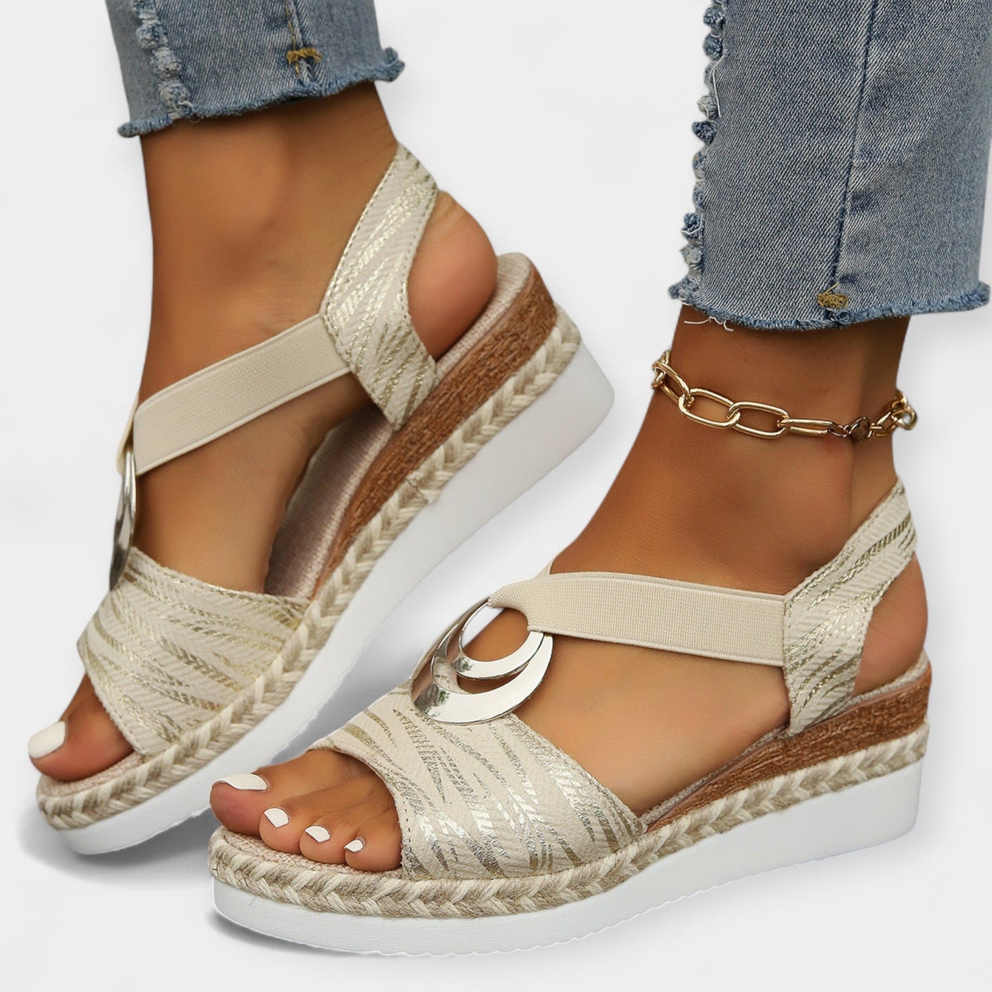 Geweven Romeinse sandalen