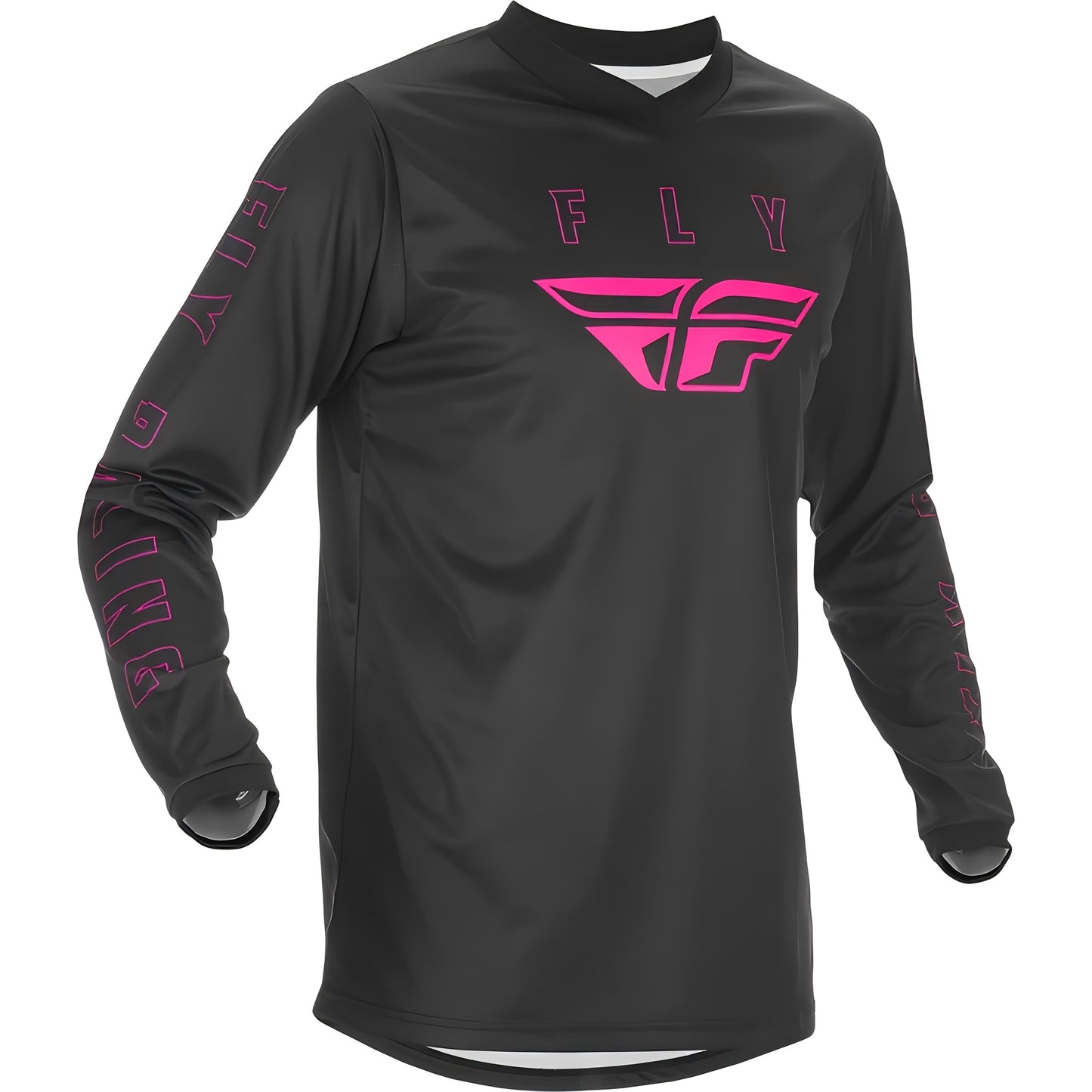 FLY RACING Herren Langarm V-Neck T-Shirt