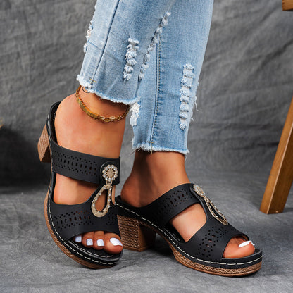 Nicoleta – Orthopedische Sandaal Met Zirkonia