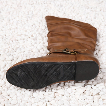 Danica | Damen-Kniehohe Stiefel mit Seitlichem Reißverschluss