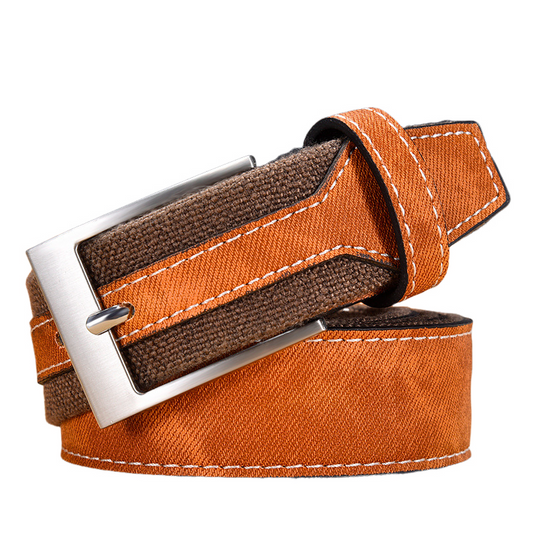 Heren Veelzijdige Vintage Canvas Patchwork Riem 02184205U