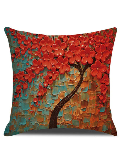 Barneys New York | Bloemenboom olieverfschilderij kunst kussensloop