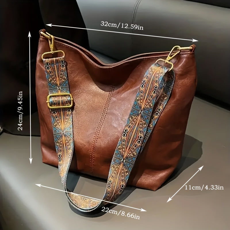 Kary - Sac rétro en cuir imperméable