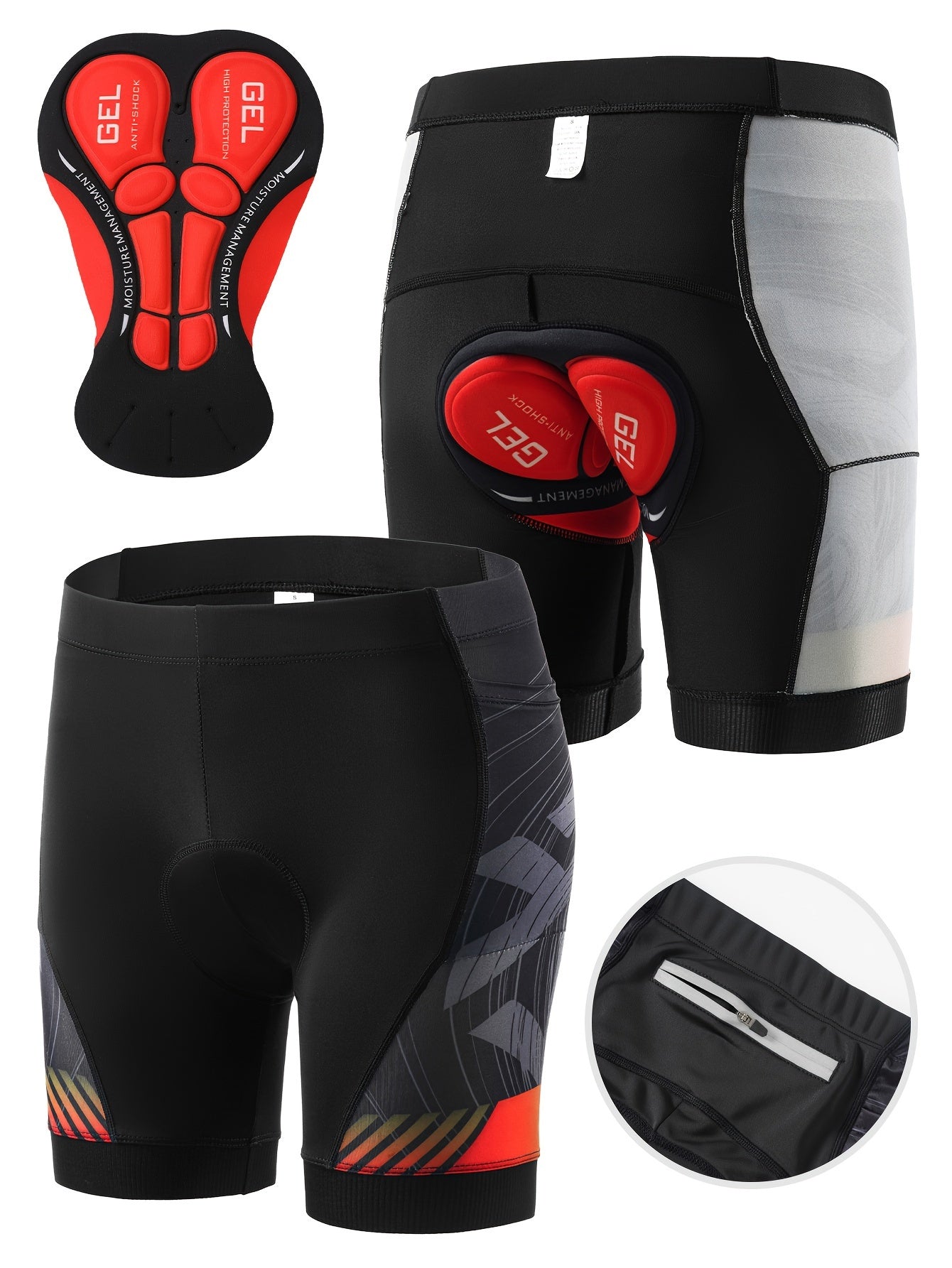 3D-gevoerde fietsbroek voor heren