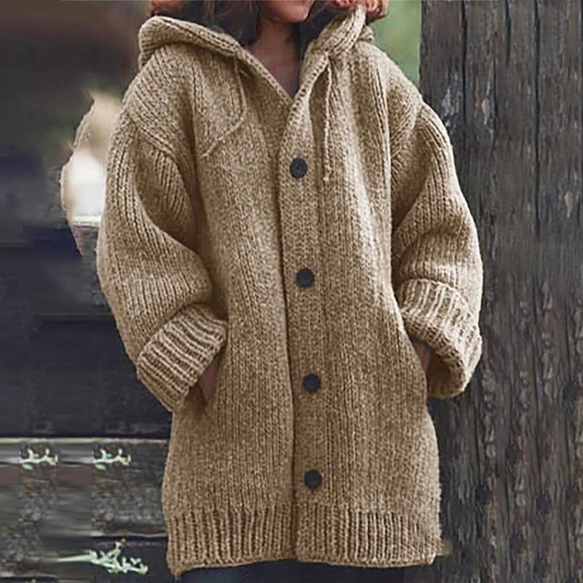 Eden – Gestrickter Cardigan-Mantel