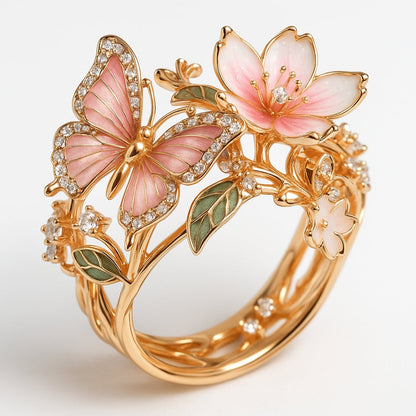 Nature Bright Vlinder Zirkonia Ring