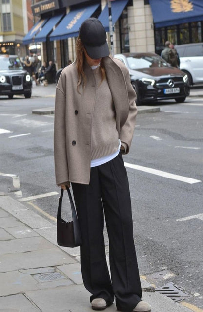 Anaia | Oversized jas in Franse stijl