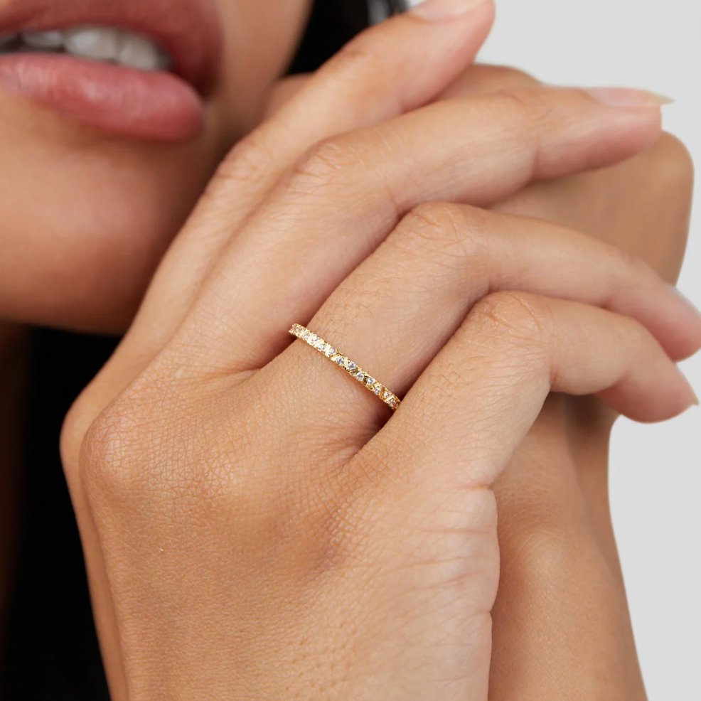 Bague Arquette en or et cristal