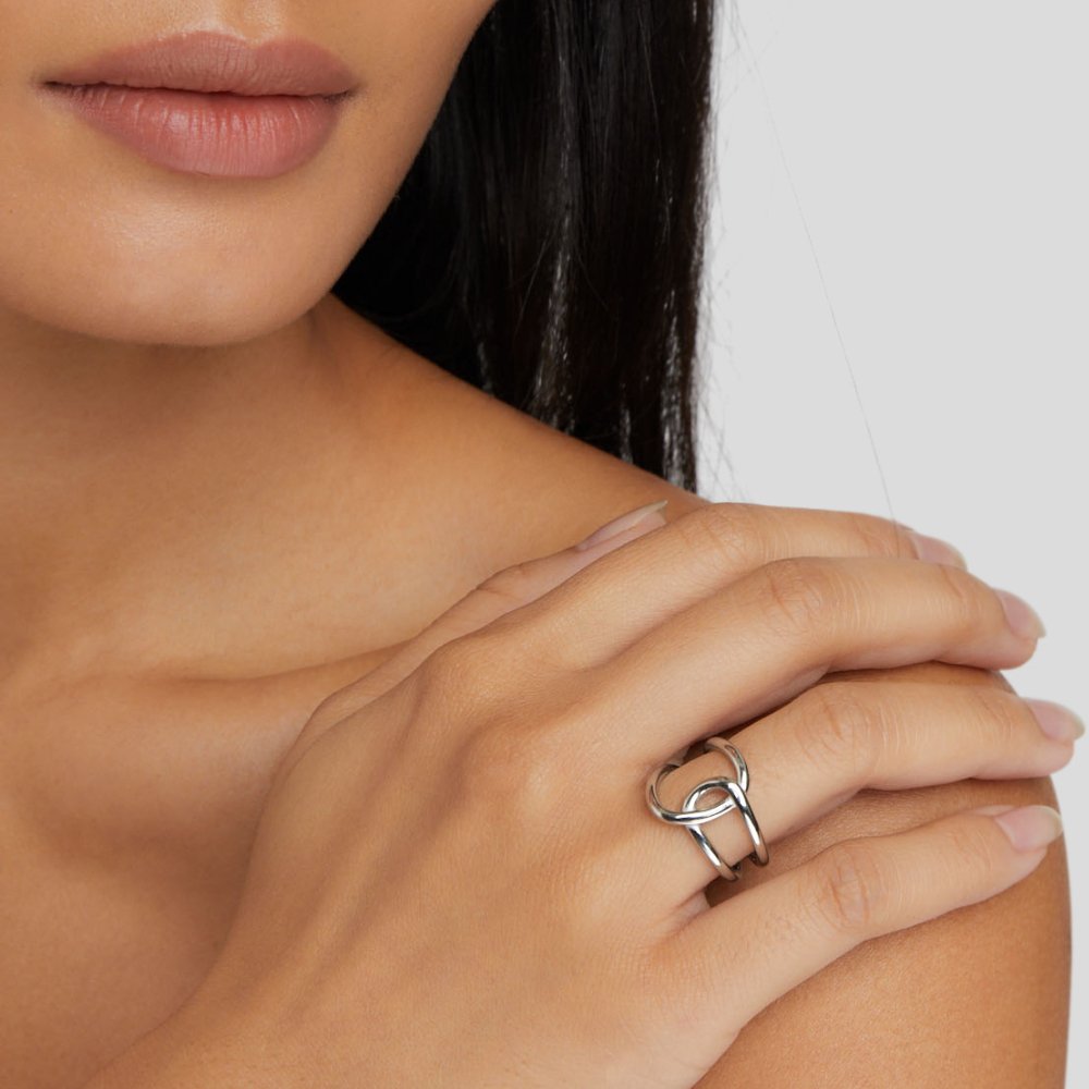 Zilveren ring Astrid