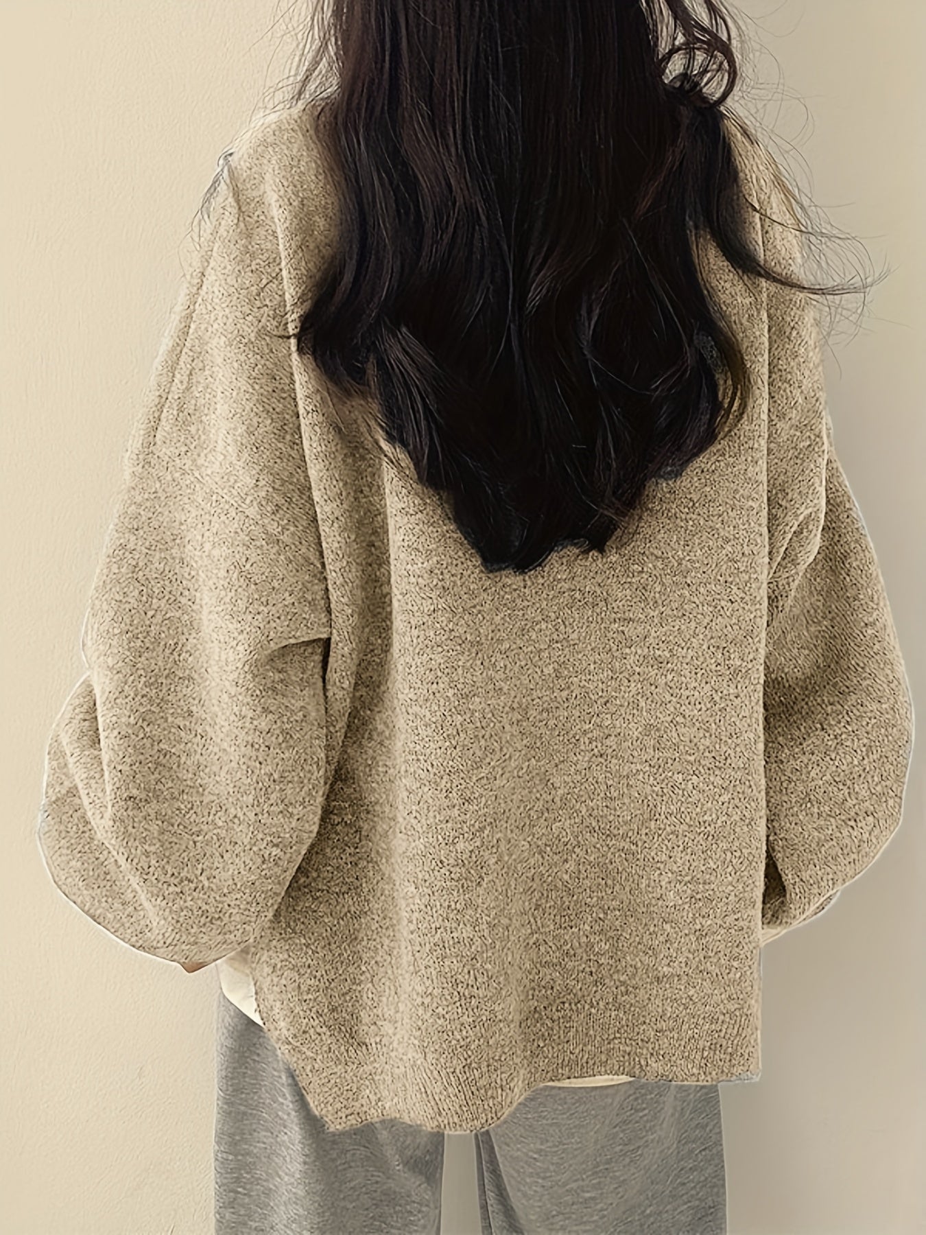 Pearline - Rundhals Pullover mit langen Ärmeln