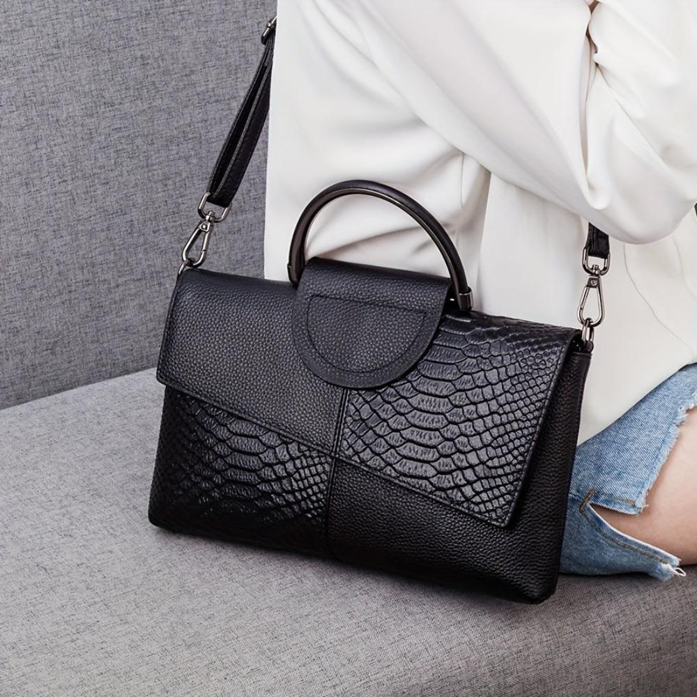 Cassandra | Handtas met extravagant krokodillenpatroon