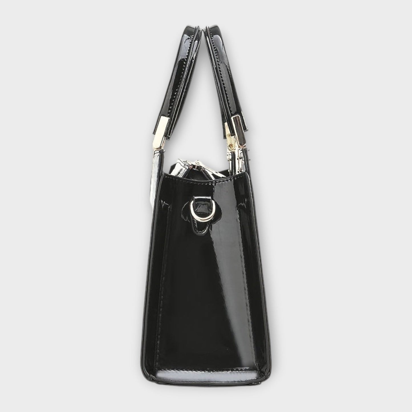 Olivia - Glänzende Krokodil-Optik Handtasche