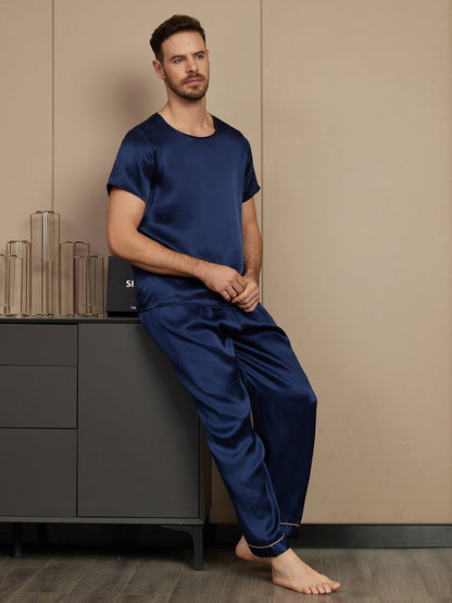 Pyjama Classique pour Homme en Soie Pure