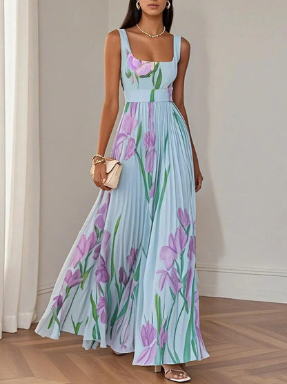 Liviana | Geplooide maxi-jurk