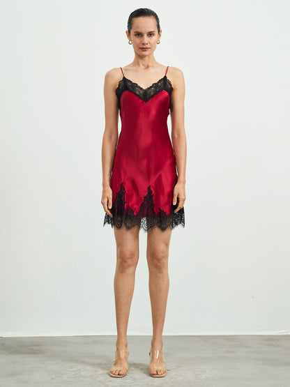 Robe de Nuit en Dentelle de Soie Pure