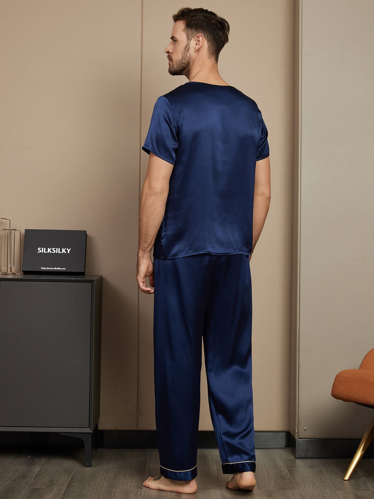 Pyjama Classique pour Homme en Soie Pure